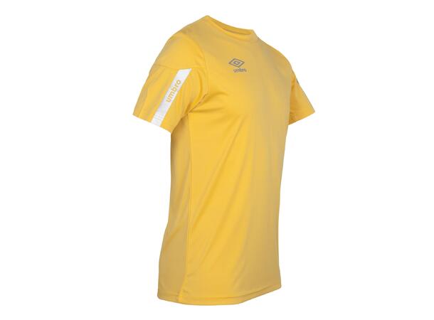 UMBRO Core SS Jersey Jr Gul 140 Teknisk kortermet spillertrøye 